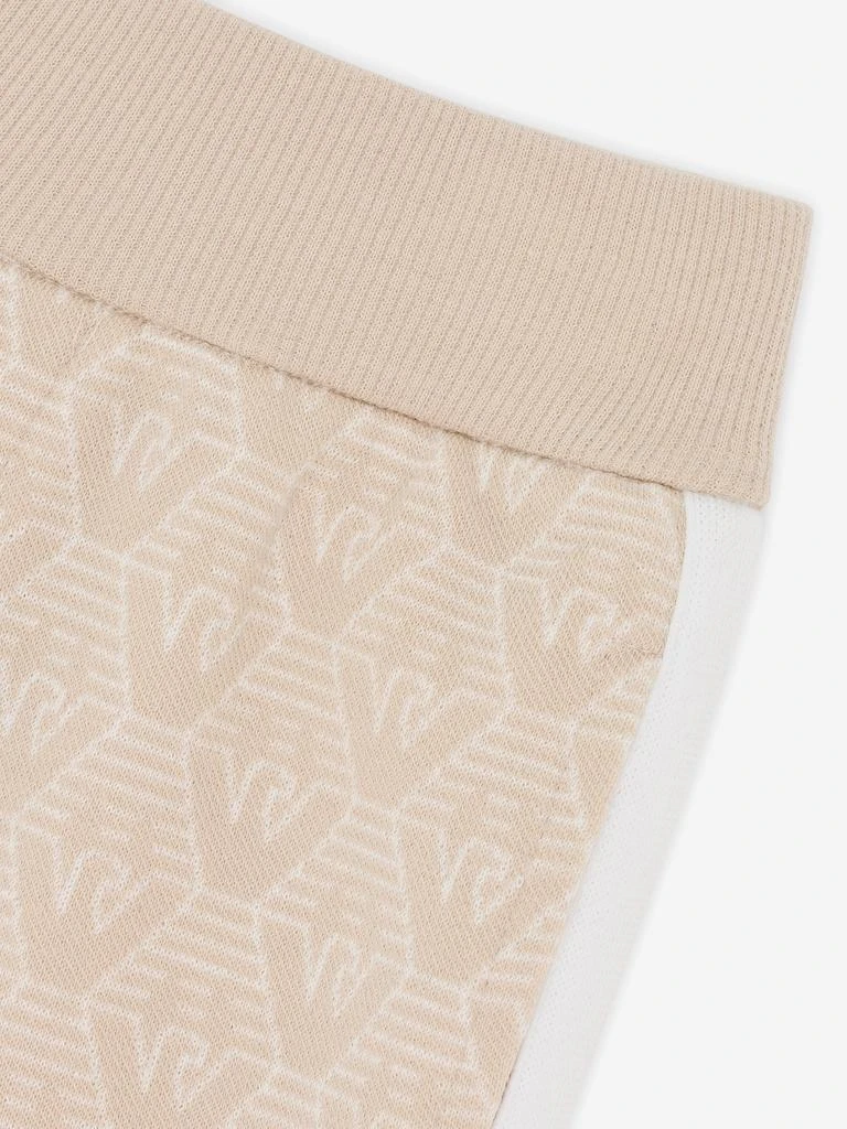 Emporio Armani Baby Boys Logo Joggers in Beige 3