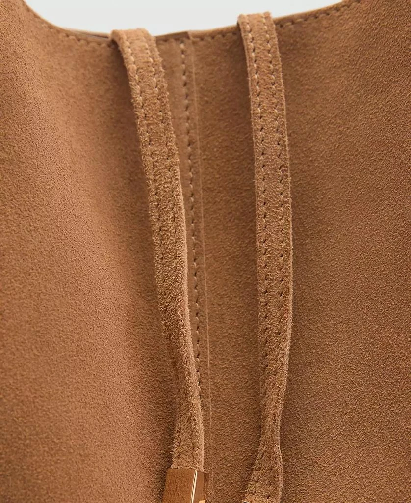 Mango Women's Suede Shopper Bag 5