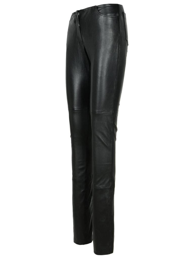 GCDS Gcds Black Leather Pants