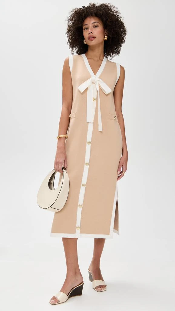 English Factory Knit Midi Dress With Ribbon Tie 6