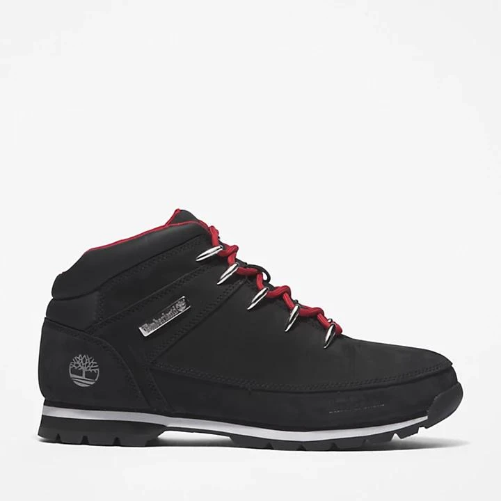 Timberland Euro Sprint Hiker for Men in Black/Red - Boots  display picture 3