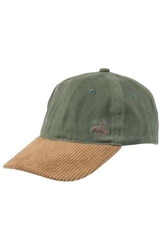 Brooks Brothers Men
s 100% Cotton Baseball Hat with Corduroy Brim - Woven Logo One-Size Adjustable Hats