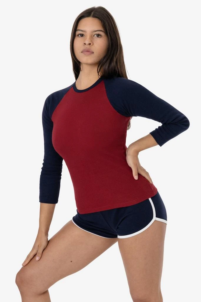 Los Angeles Apparel 43053 - Baby Rib Long Sleeve Raglan 3