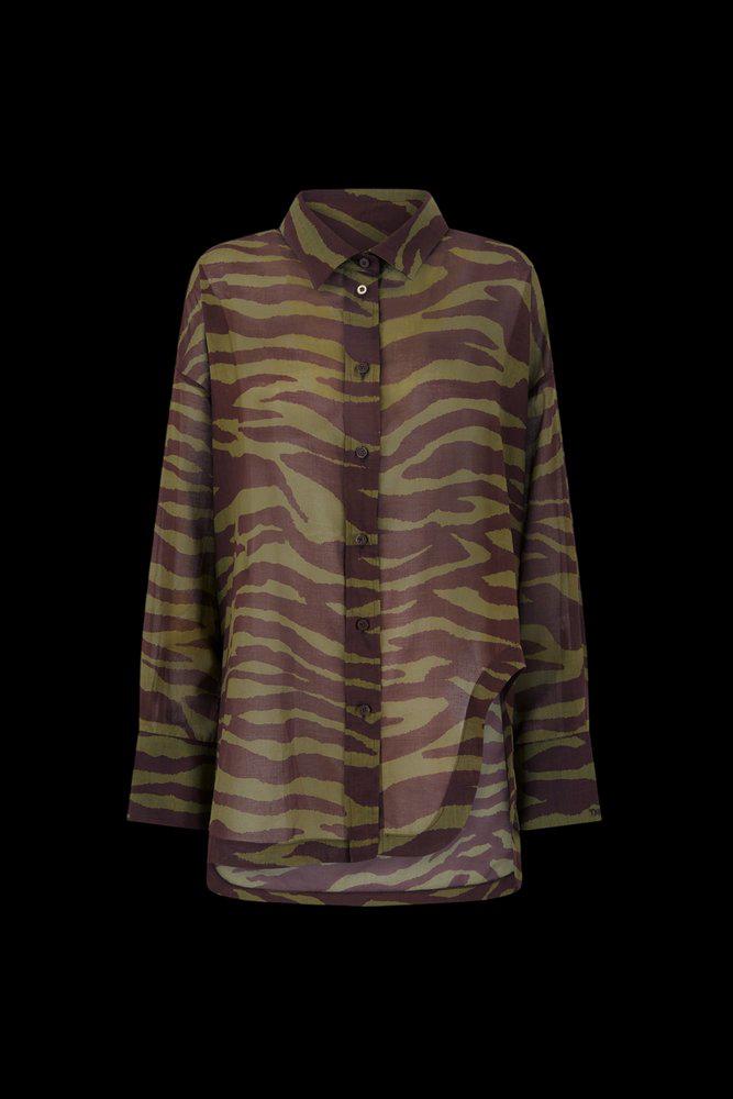 The Attico The Attico Zebra Printed Shirt