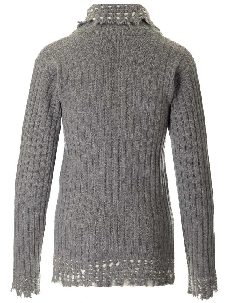 Marni Marni Raw-Cut Edge High Neck Long Sleeved Sweater 2