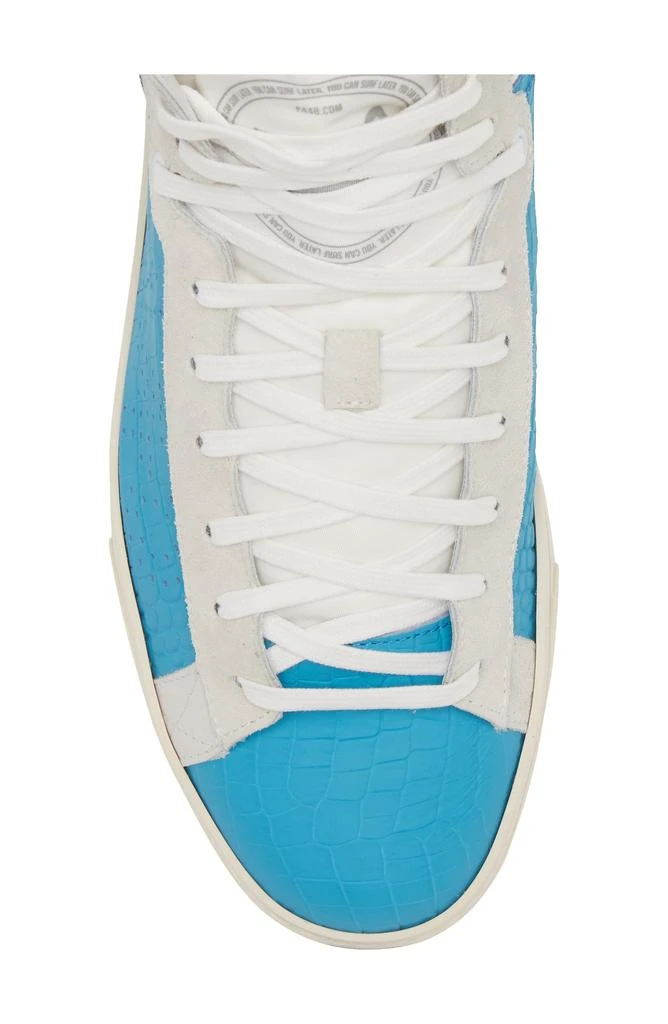 P448 Taylor Croc Embossed High Top Sneaker 5