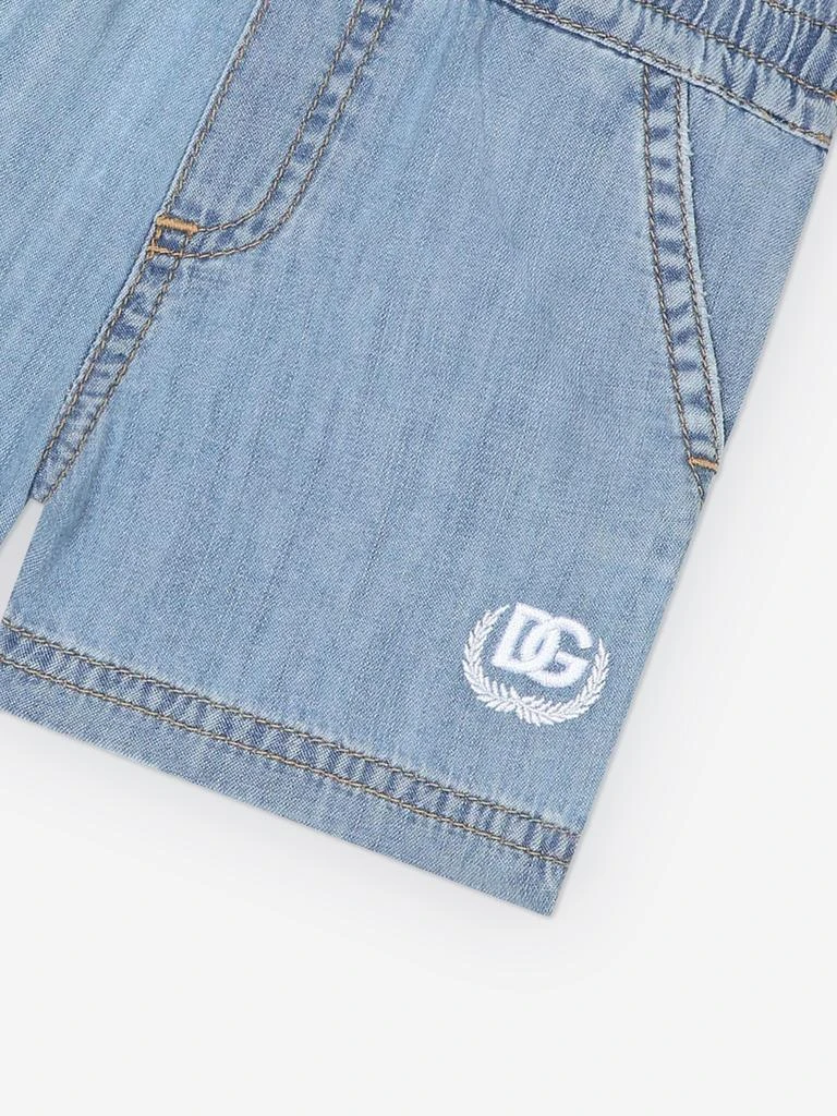 Dolce & Gabbana Dolce & Gabbana Baby Boys Chambray Shorts in Blue 4