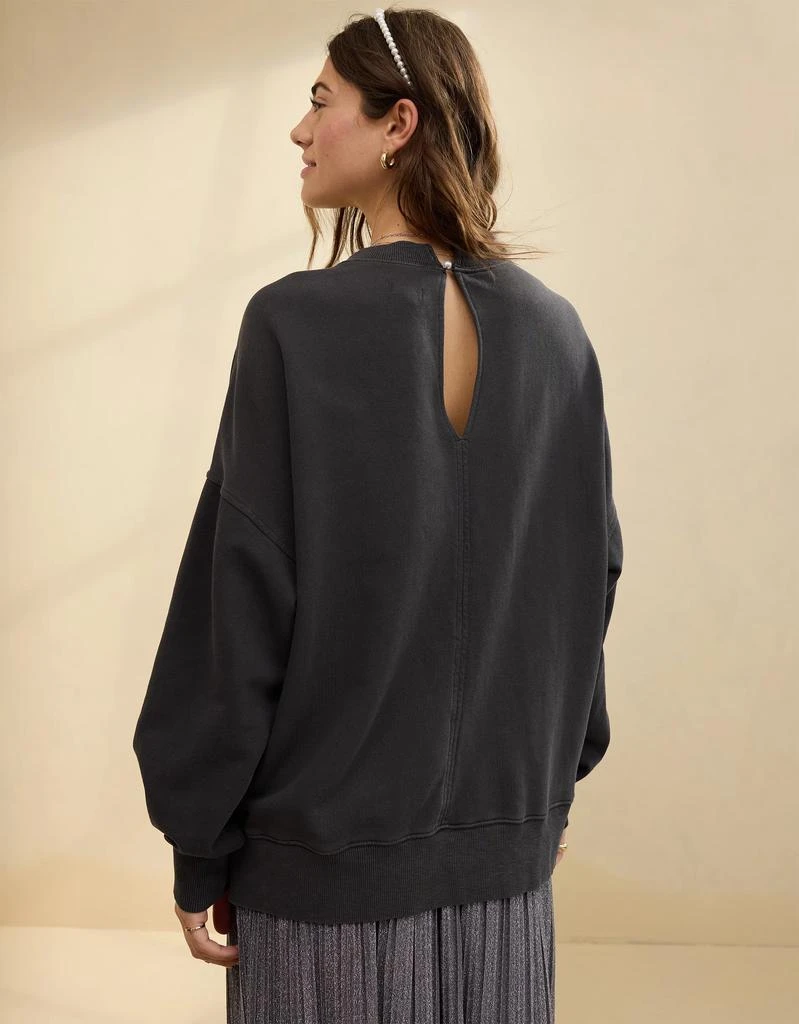 Aerie Aerie Big Chill Bow Graphic Crew Sweatshirt 3