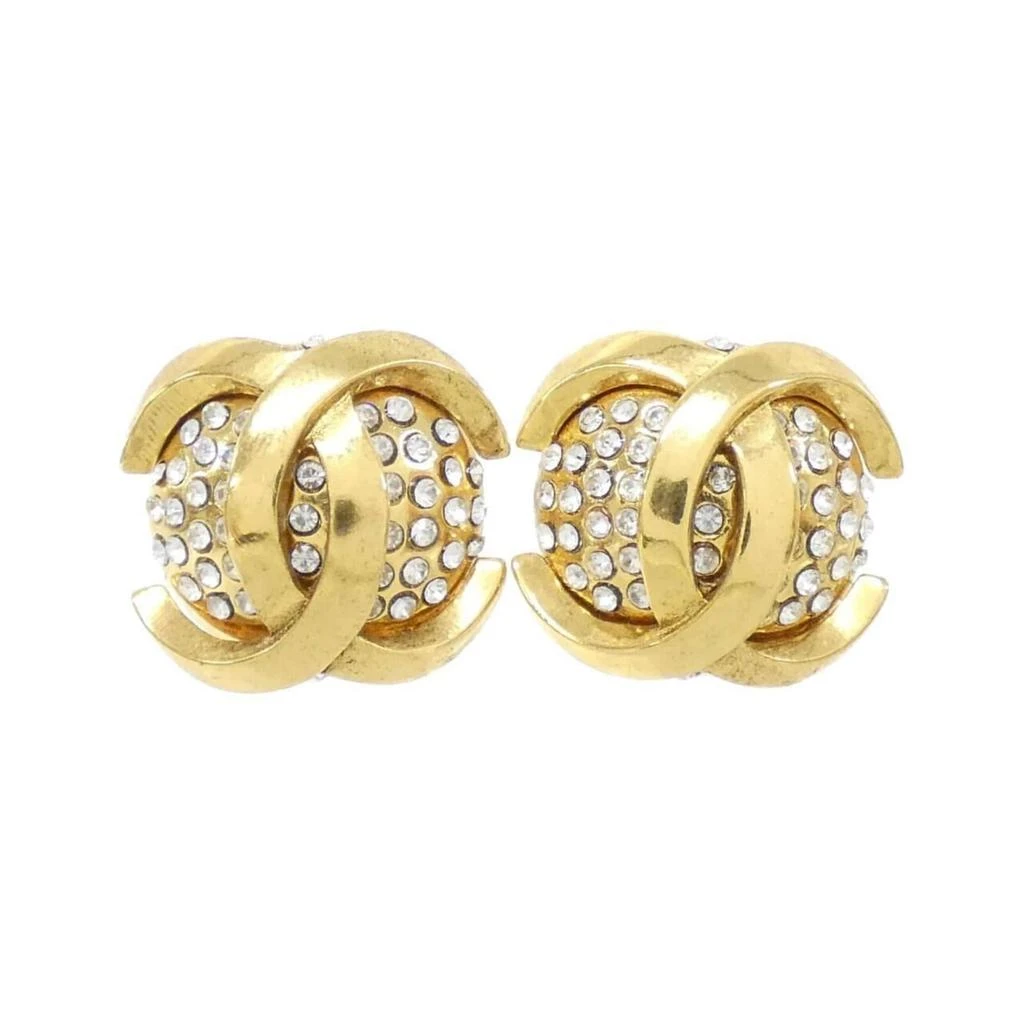 Chanel gold Clear Clip Earrings (Pre-Owned)