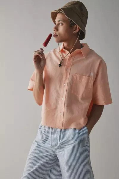 Urban Outfitters UO Solid Cut-Off Oxford Shirt 1
