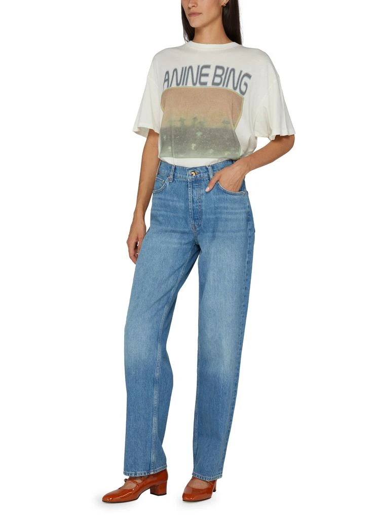 ANINE BING Cade short-sleeved printed t-shirt 6