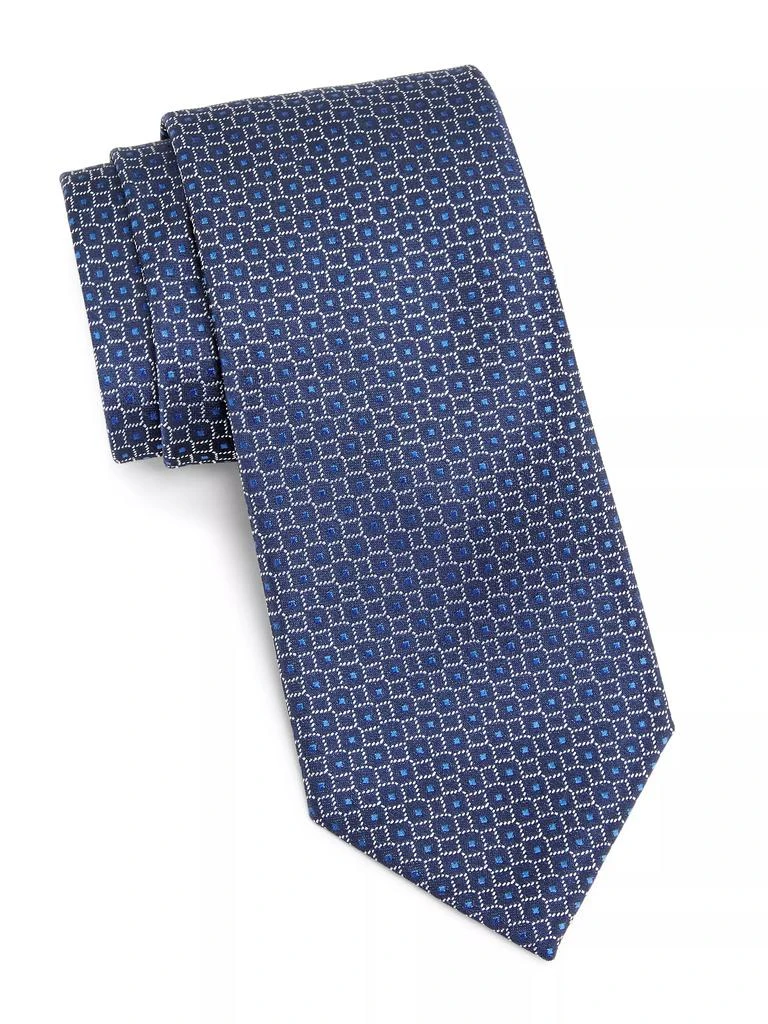 Charvet Geometric Silk Tie 1