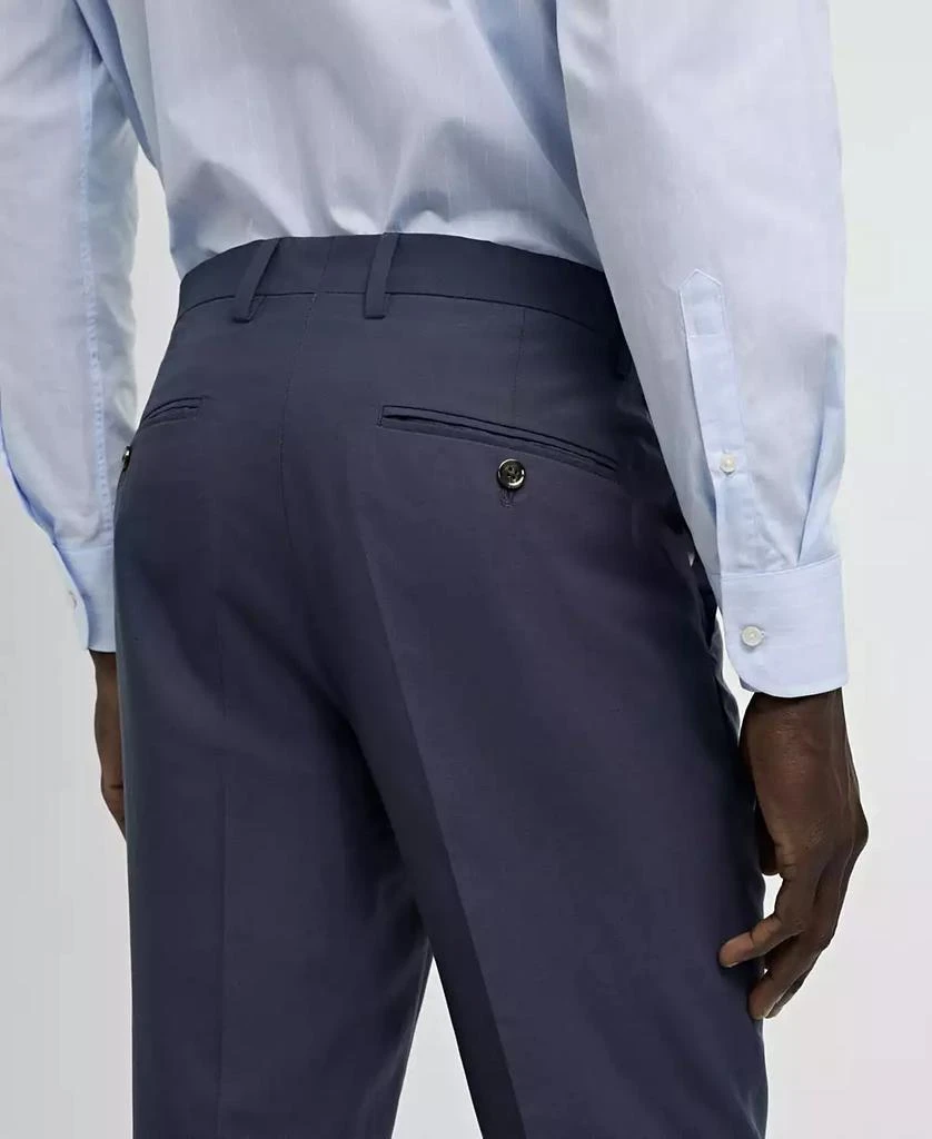 Mango Men's Stretch Fabric Slim-Fit Suit Pants 4