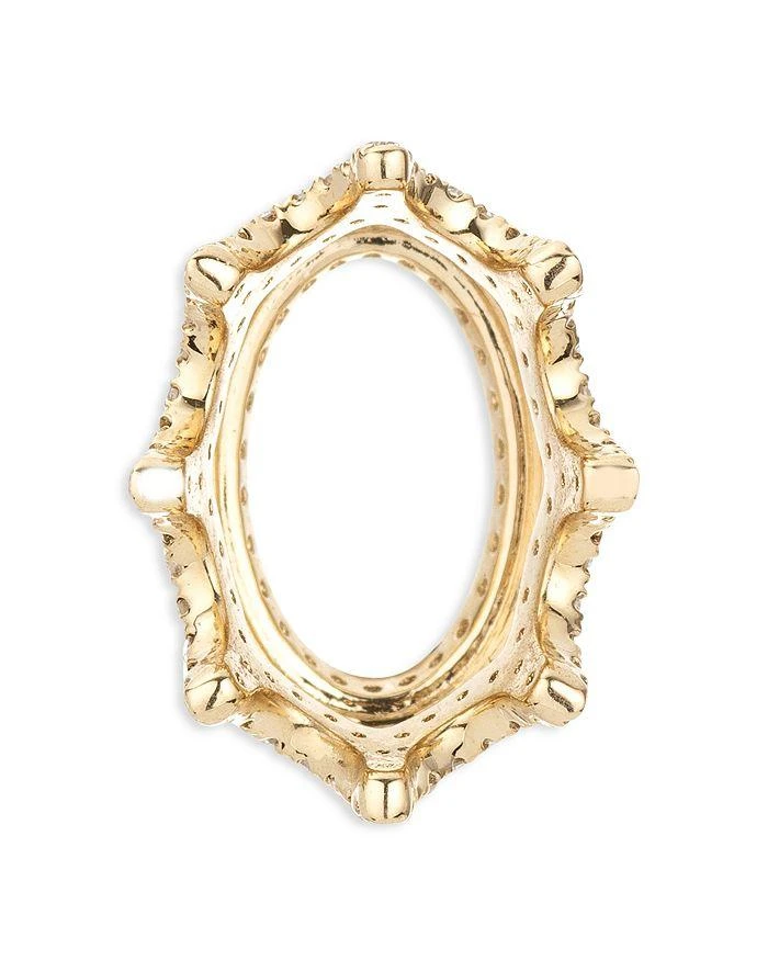 Adina Reyter 14K Yellow Gold Pavé Diamond Crown Big Bead, 0.3 ct. t.w. 2