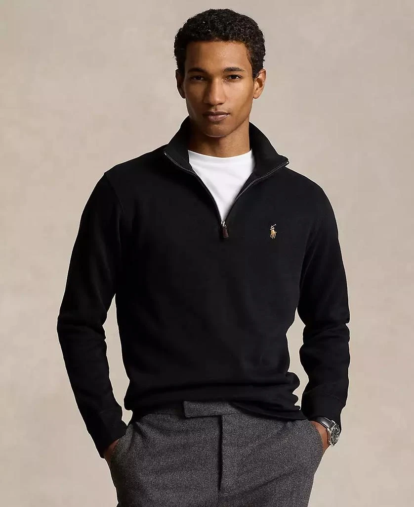 Ralph Lauren Men's Estate-Rib Cotton Quarter-Zip Pullover 1