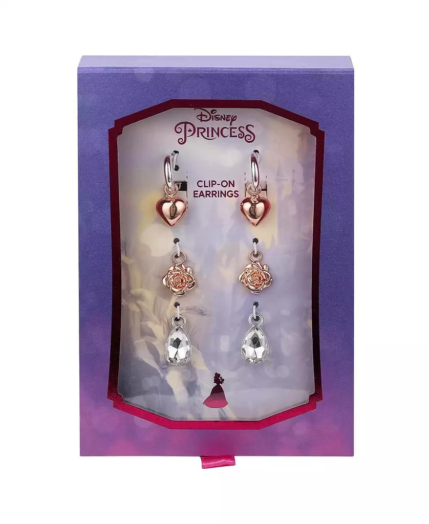 Disney Kid's Princess Beauty and The Beast Multi Earring Set 2