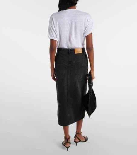 Marant Etoile Vandy high-rise denim midi skirt 3