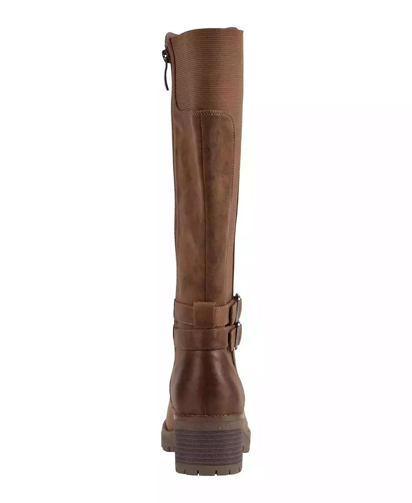 GC Shoes Women's Jonah Lug Sole Block Heel Knee High Boots 8