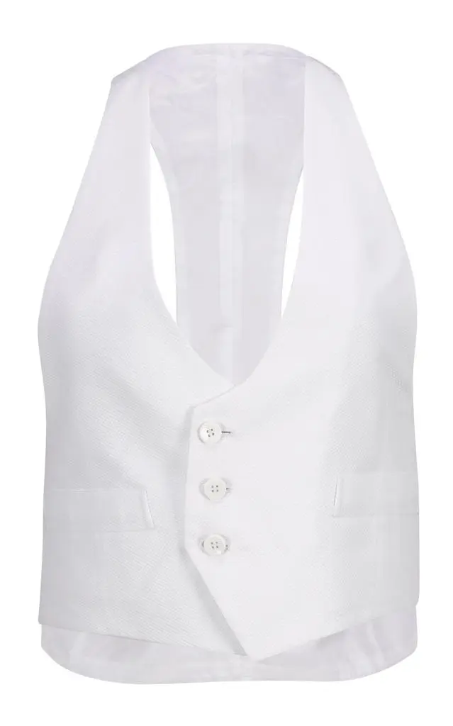 BETTTER BETTTER - Nan Wool Waistcoat Vest - White - S - Moda Operandi from Fashion US