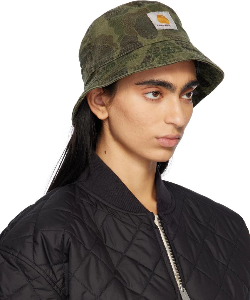 Carhartt WIP Green Duck Camo Bucket Hat 2
