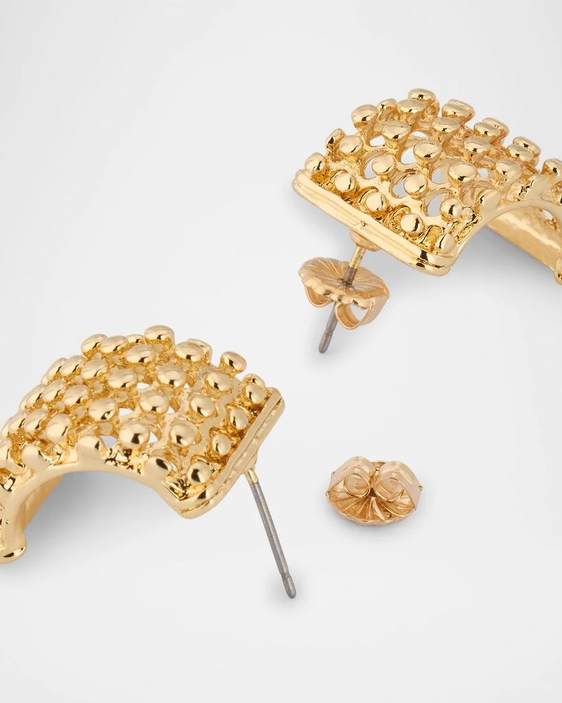 Devon Leigh Textured Gold Earrings 4