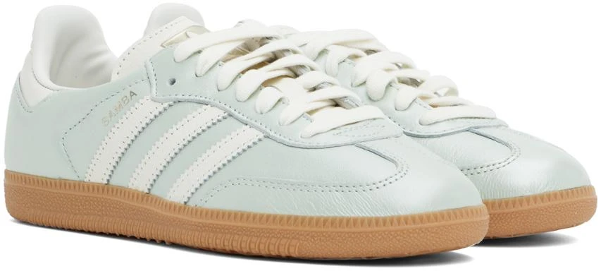 Adidas Blue & White Samba OG Sneakers 4