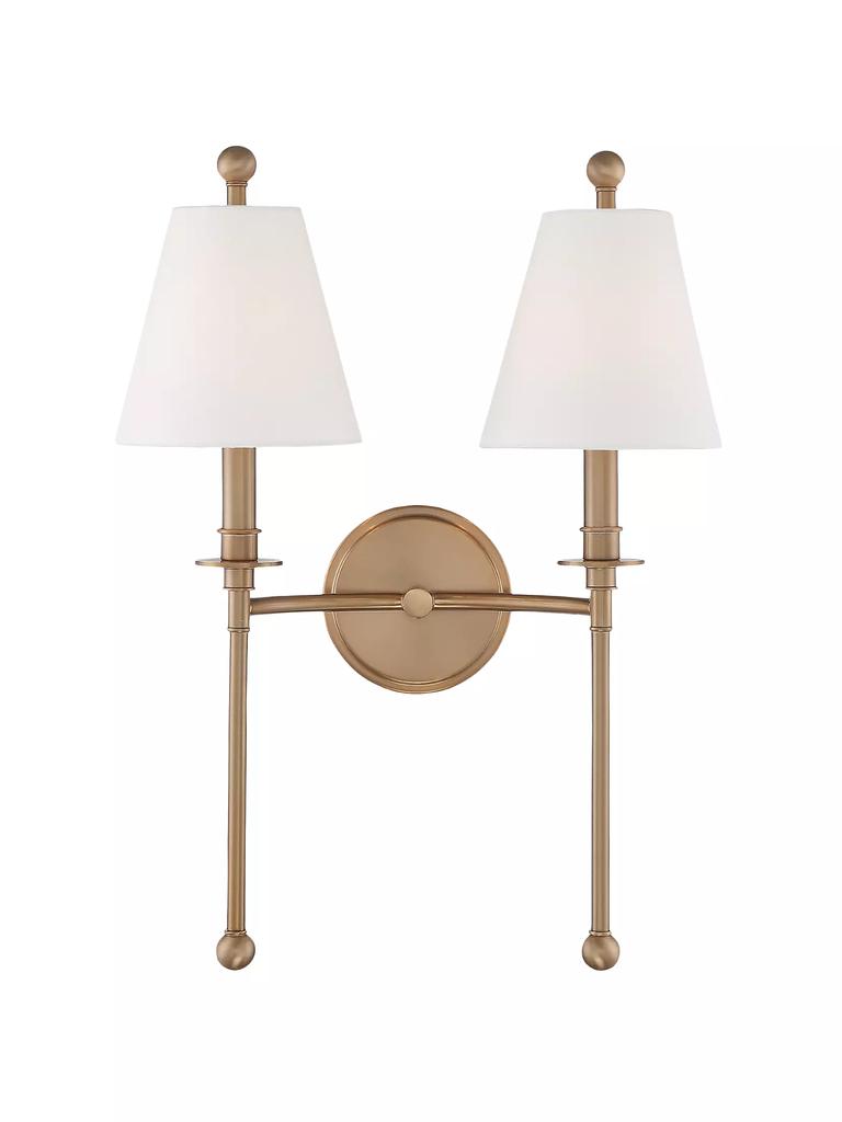 Crystorama Riverdale 2-Light Wall Mount