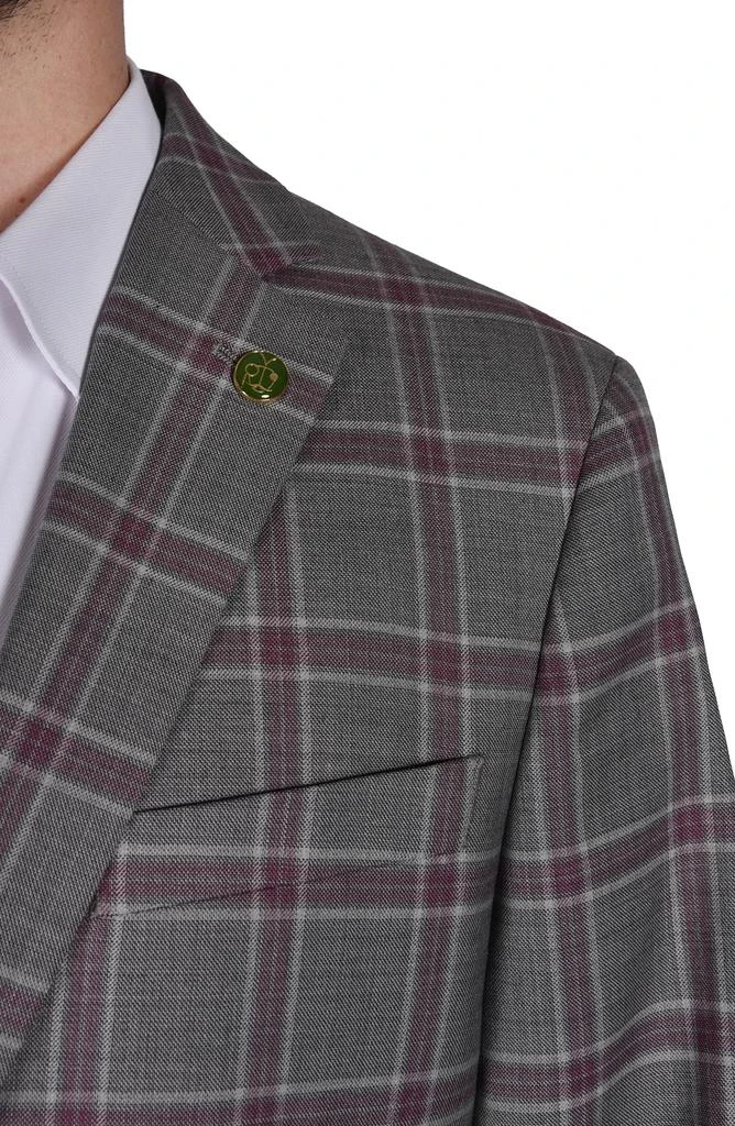 CRICKETEER Plaid Wool Blend Blazer 4