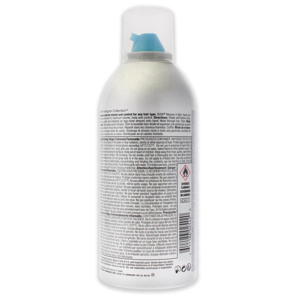 Rusk Maximum Volume and Control Mousse by  for Unisex - 8.8 oz Mousse