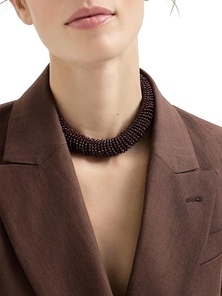 Brunello Cucinelli Hematite and Sterling Silver Choker 2