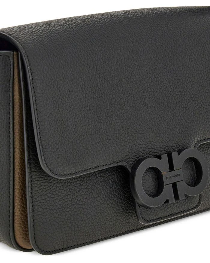 Salvatore Ferragamo Double Gancini Leather Shoulder Bag 7