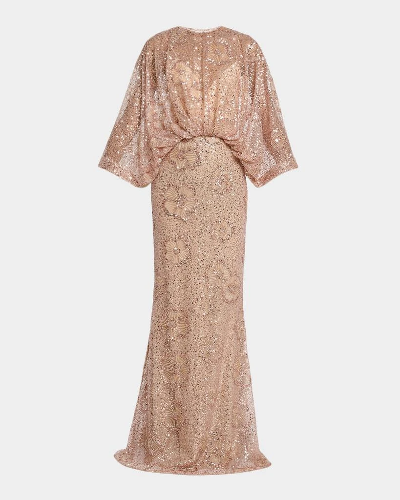 asos design kimono midi dress with delicate beaded embellishment Nude Convertible Wedding Dress with Slit and Beaded Spaghetti Straps – –  WonderlandByLilian