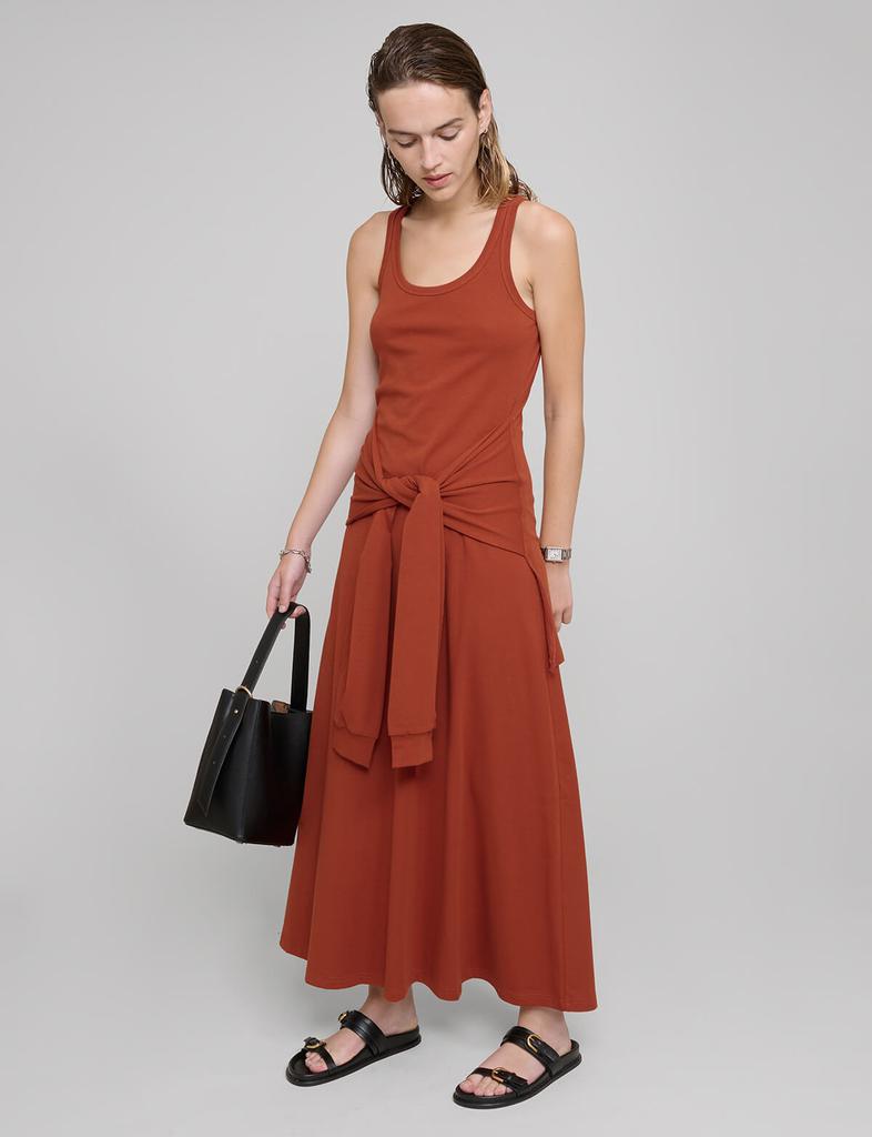 Pixie Market Paprika Sleeve Waist-Tie Dress