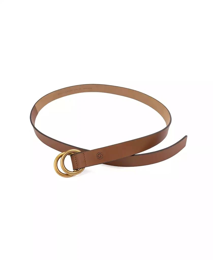 Michael Kors 25mm Double Ring Leather Belt 3
