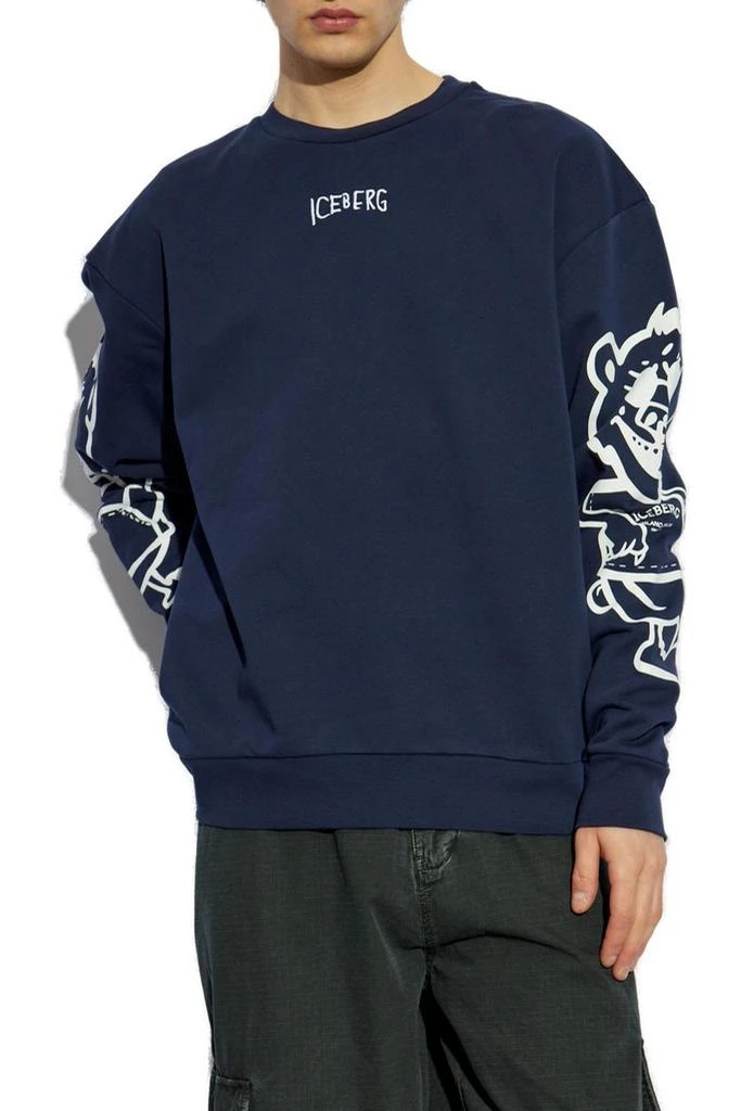 Iceberg Iceberg Logo Embroidered Crewneck Sweatshirt 2
