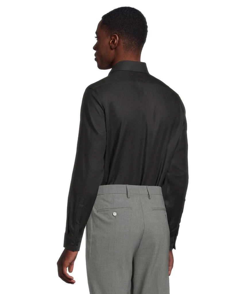 Calvin Klein Dress Shirt Slim Fit Non Iron Stretch Solid 3