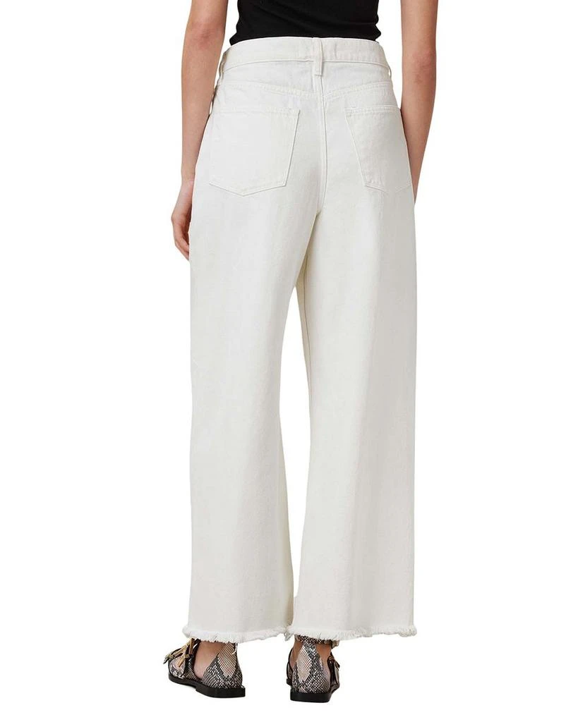 ALL SAINTS Aki High Rise Wide Leg Jeans in Chalk White 3
