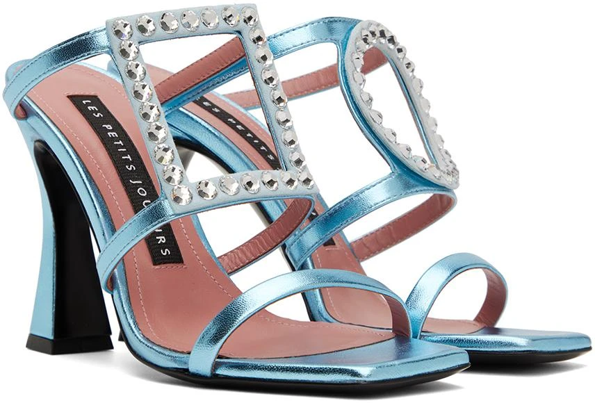 Les Petits Joueurs Blue Hoya Heeled Sandals 4