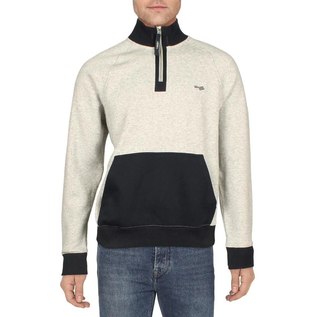 Perry Ellis Mens Neck Zip Pullover Sweatshirt 3