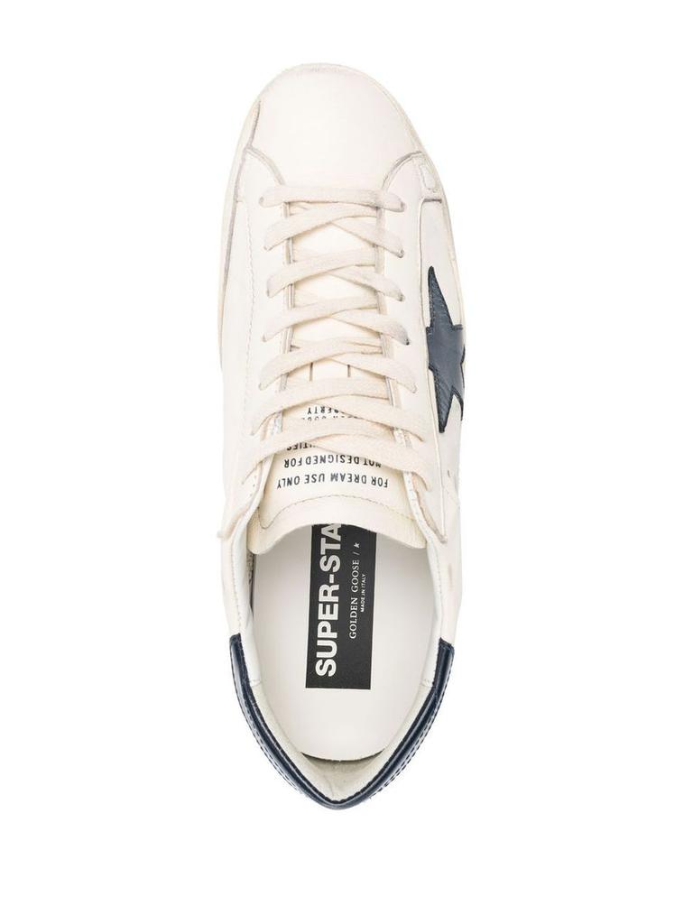 スニーカー Golden Goose White Bluette Wood Ash Ballstar Sneakers Golden Goose White/bluette/wood ash Ballstar sneakers