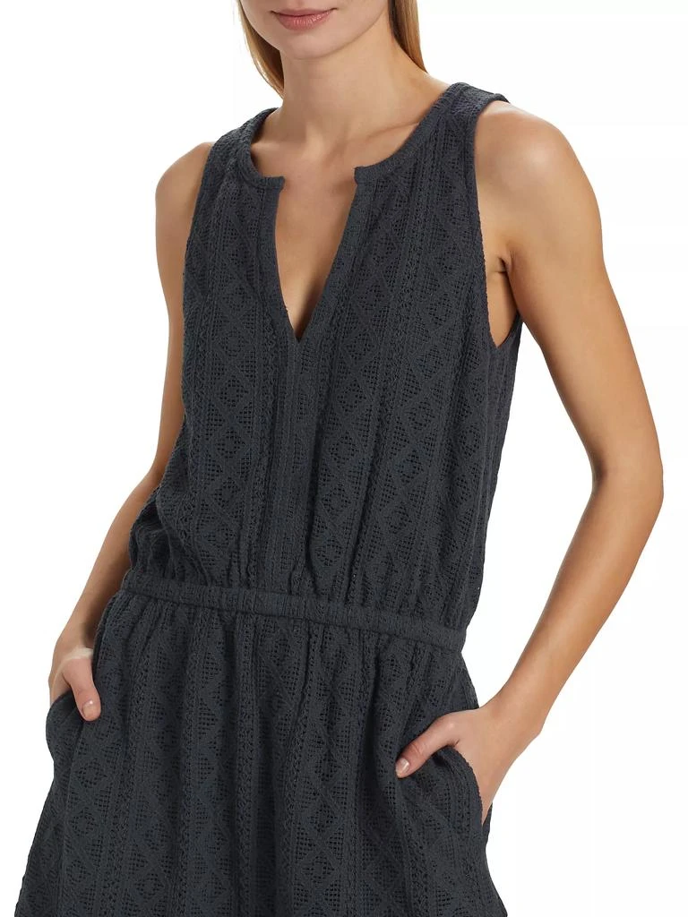 Splendid Paola Cotton-Blend V-Neck Crochet Minidress 6