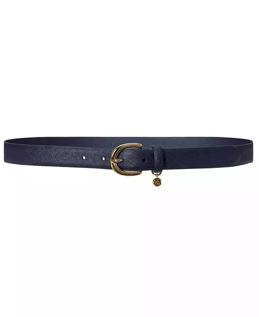 Ralph Lauren Women's Charm Crosshatch Leather Belt 1