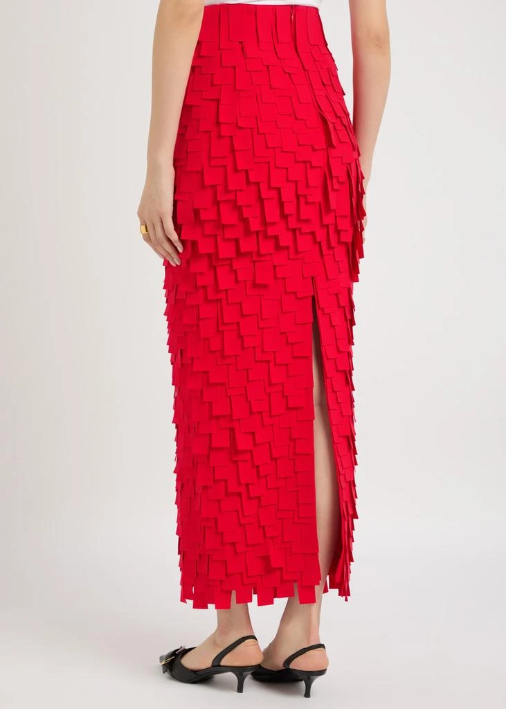 A.W.A.K.E MODE Laser-cut open-back crepe maxi skirt 3