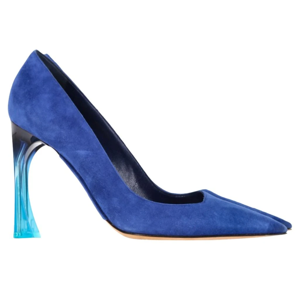 Dior Graded Heel Pumps in Blue Suede Calfskin 1