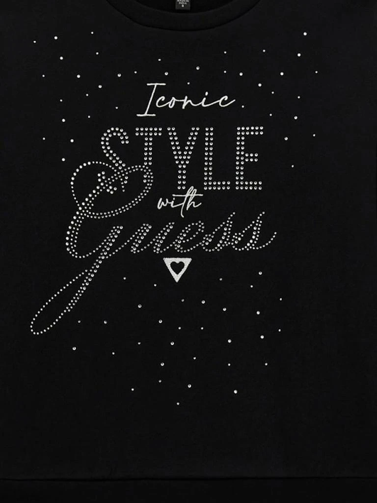 GUESS Guess Girls Logo Sweatshirt in Black 3