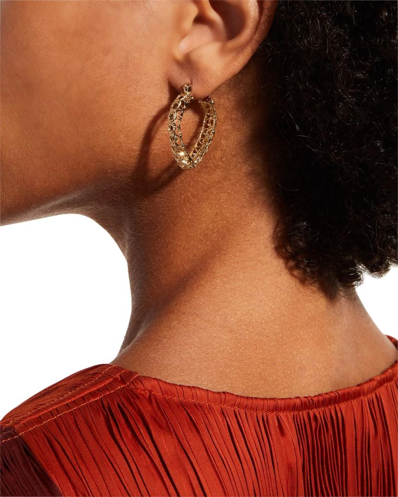 Devon Leigh Filigree Hoop Earrings 2