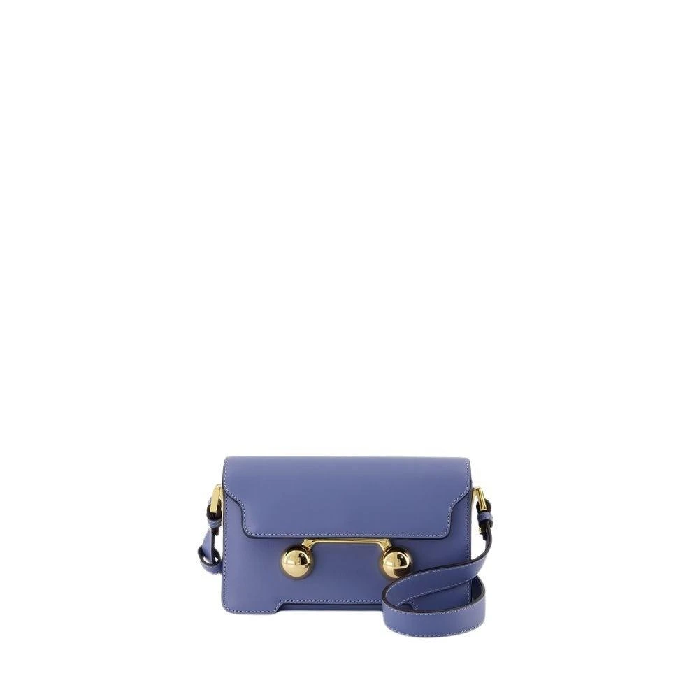 Marni Mini Shoulder Bag - Leather - Blue 1