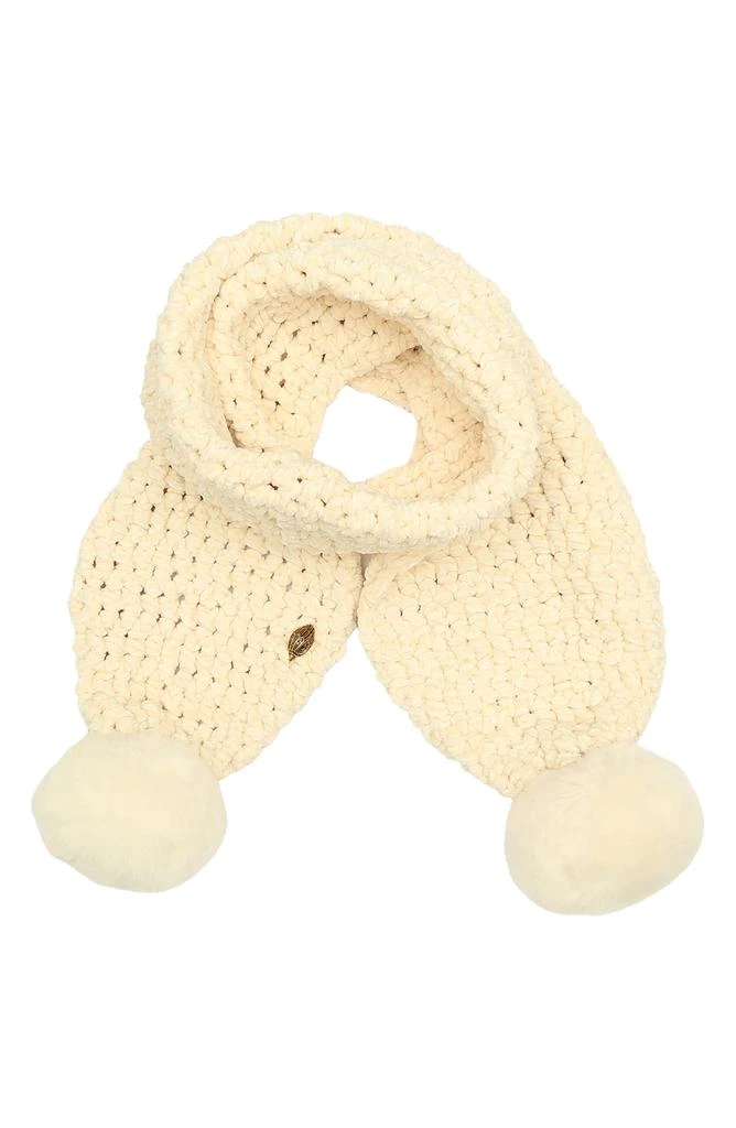 Kurt Geiger Chunky Chenille Pompom Scarf