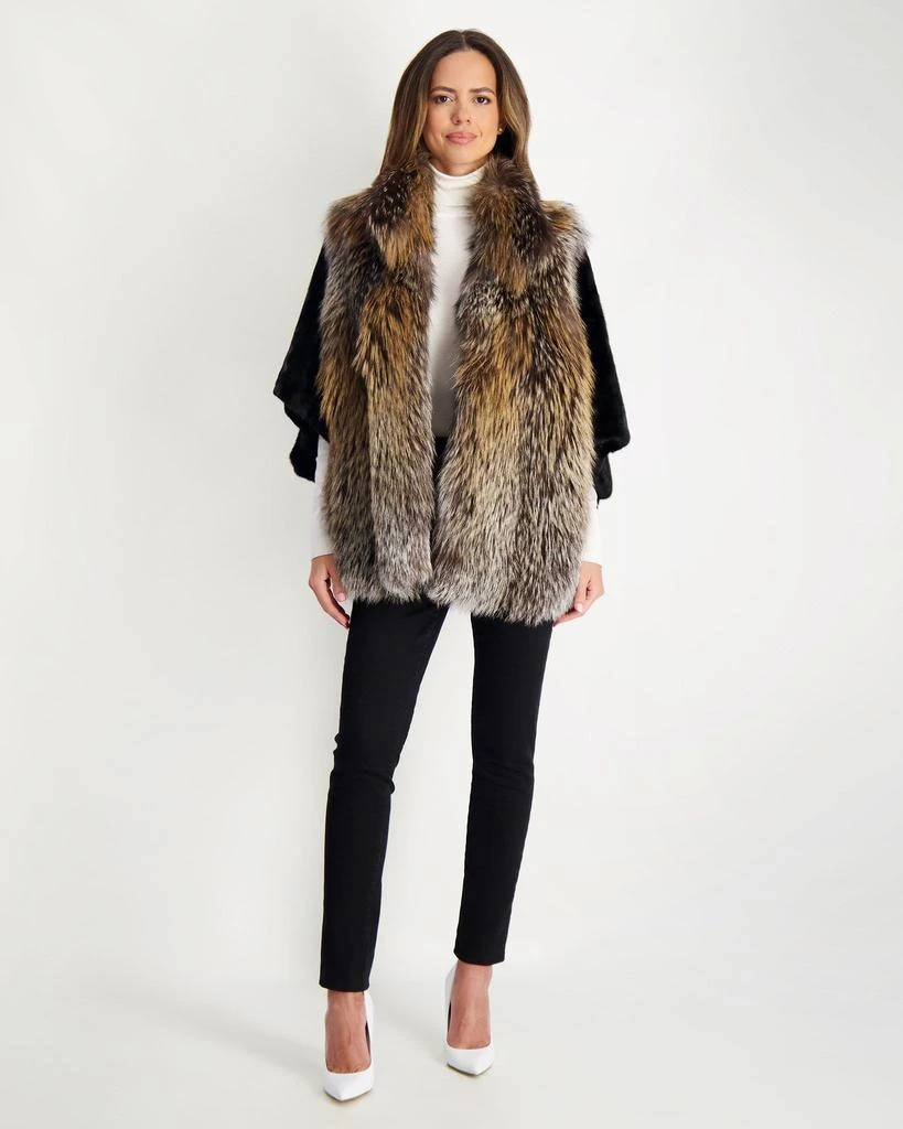 Gorski Fox Jacket with Mink Sleeves 3