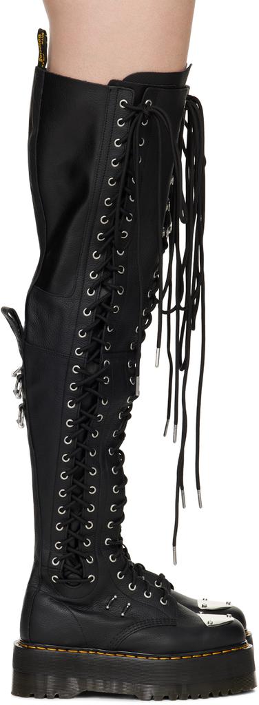 Dr. Martens Black 28-Eye Extreme Max Knee High Boots